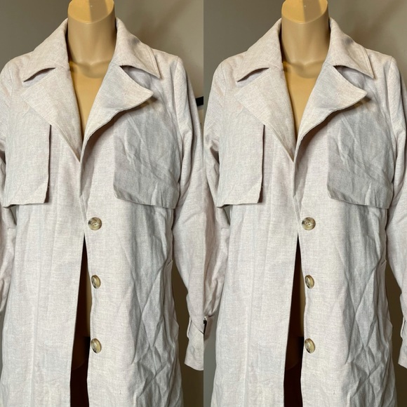 Anthropologie Blush Trench Coat - Picture 8 of 10